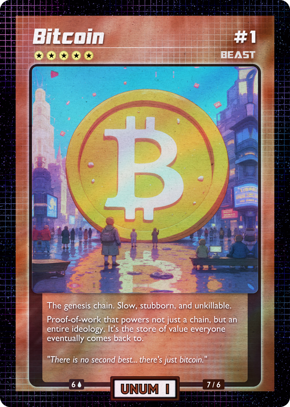 Holographic Season 1 Bitcoin card