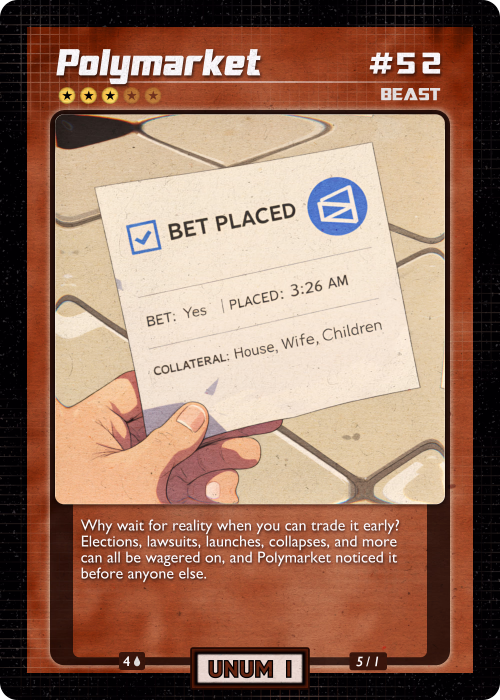 Polymarket, Season 1 card #052
