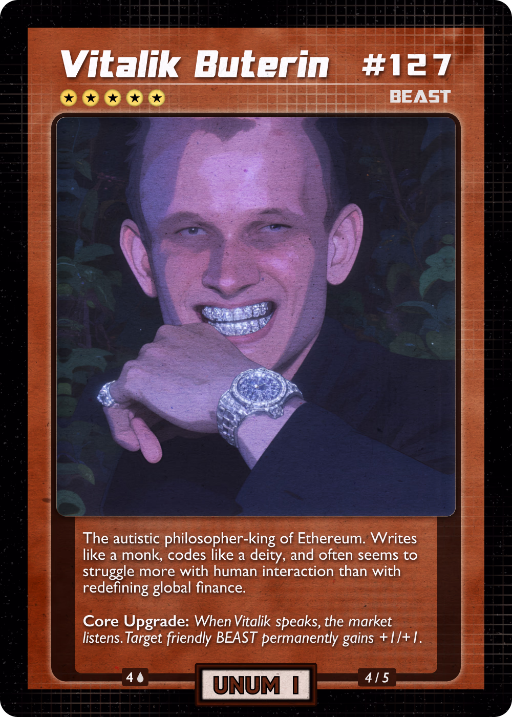 Vitalik Buterin, Season 1 card #127